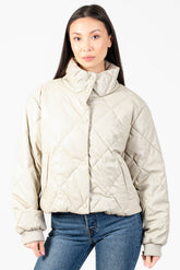 Raven Quilted Faux Leather Jacket