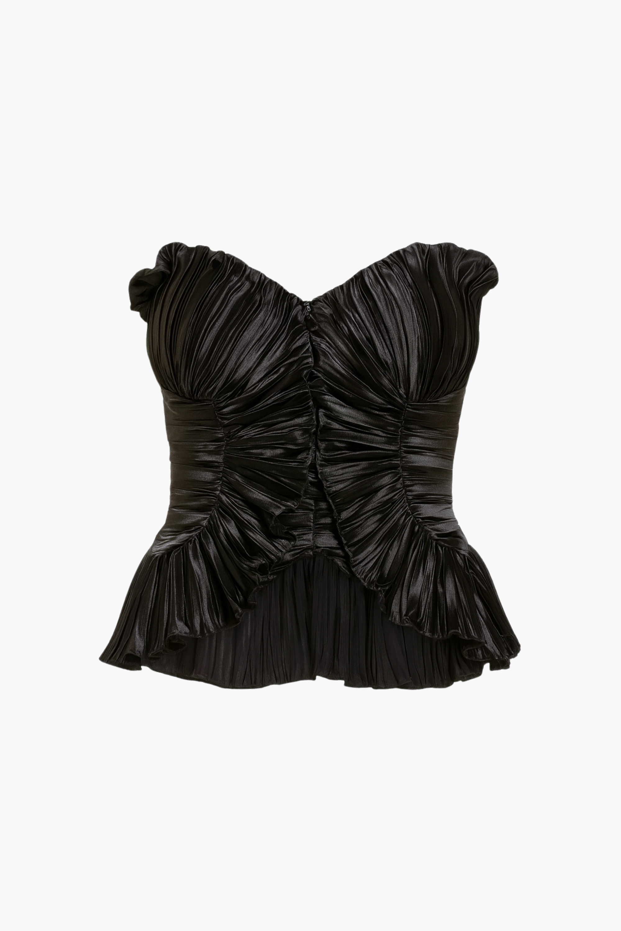 Ambrosia Satin Ruffle Blouse