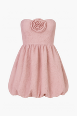 Stassie Rosette Applique Mini Dress