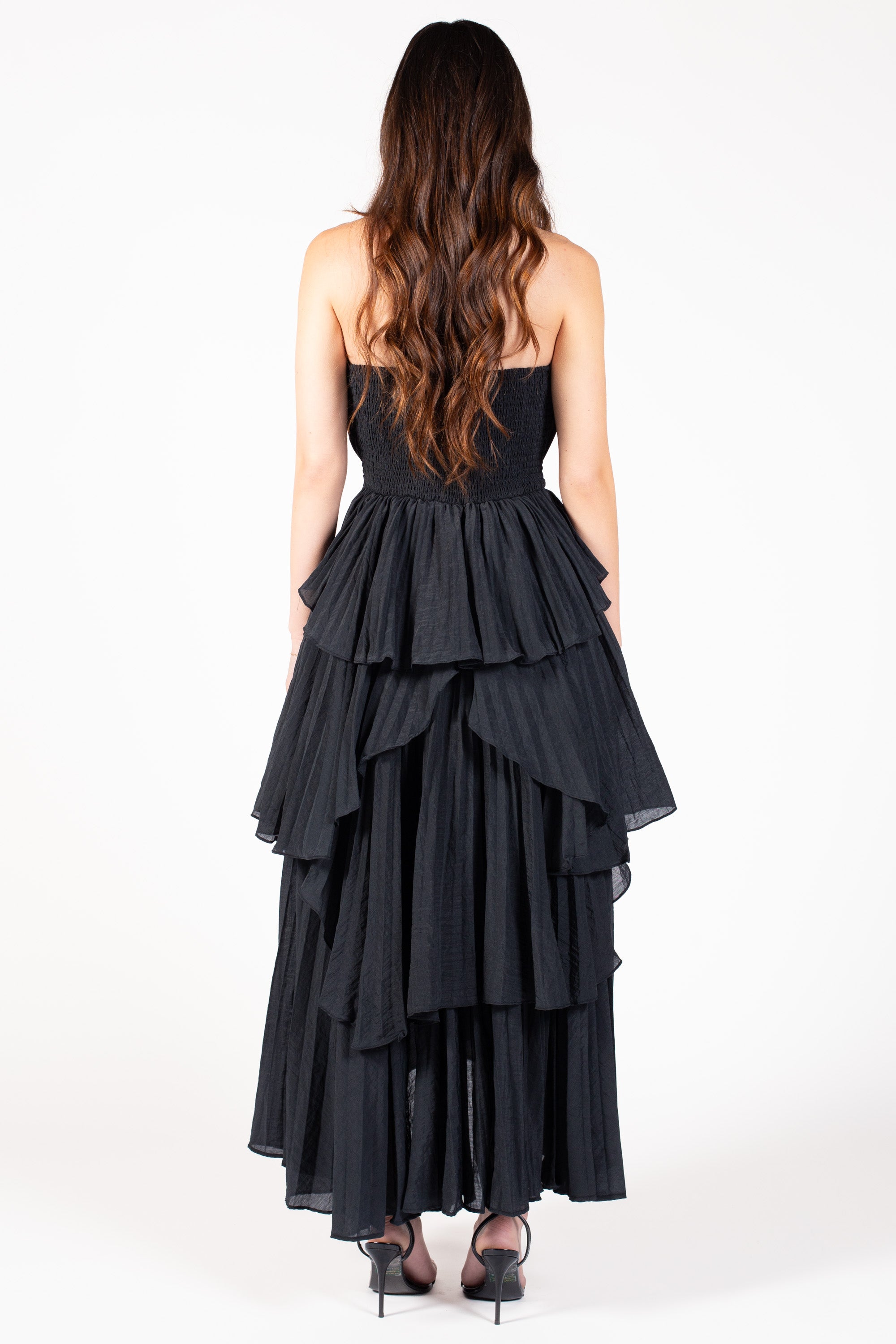 Margaret Ruffle Tiered Maxi Dress