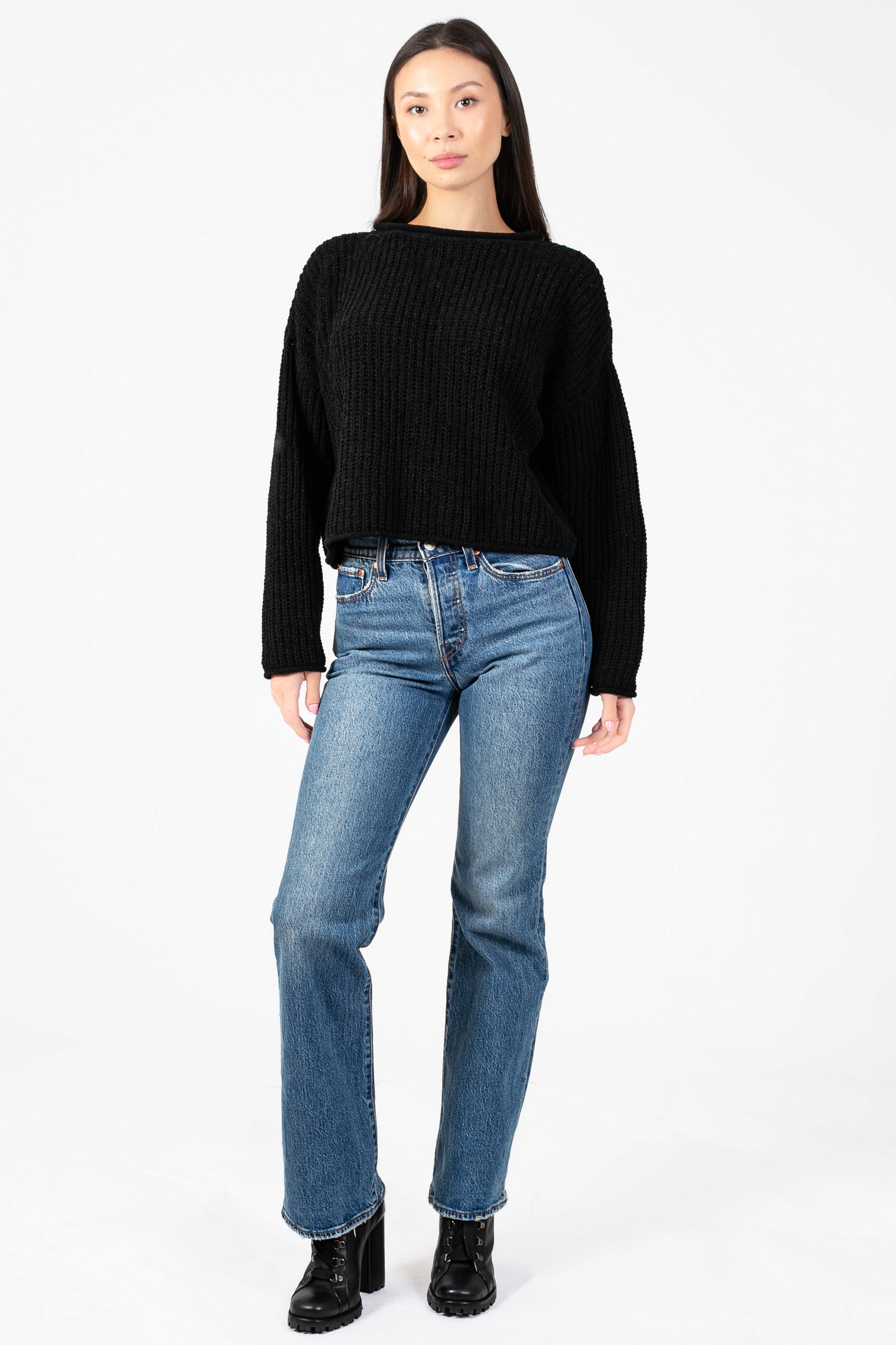 Emara Textured Knit Sweater