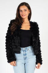 Callie Shaggy Fringe Jacket