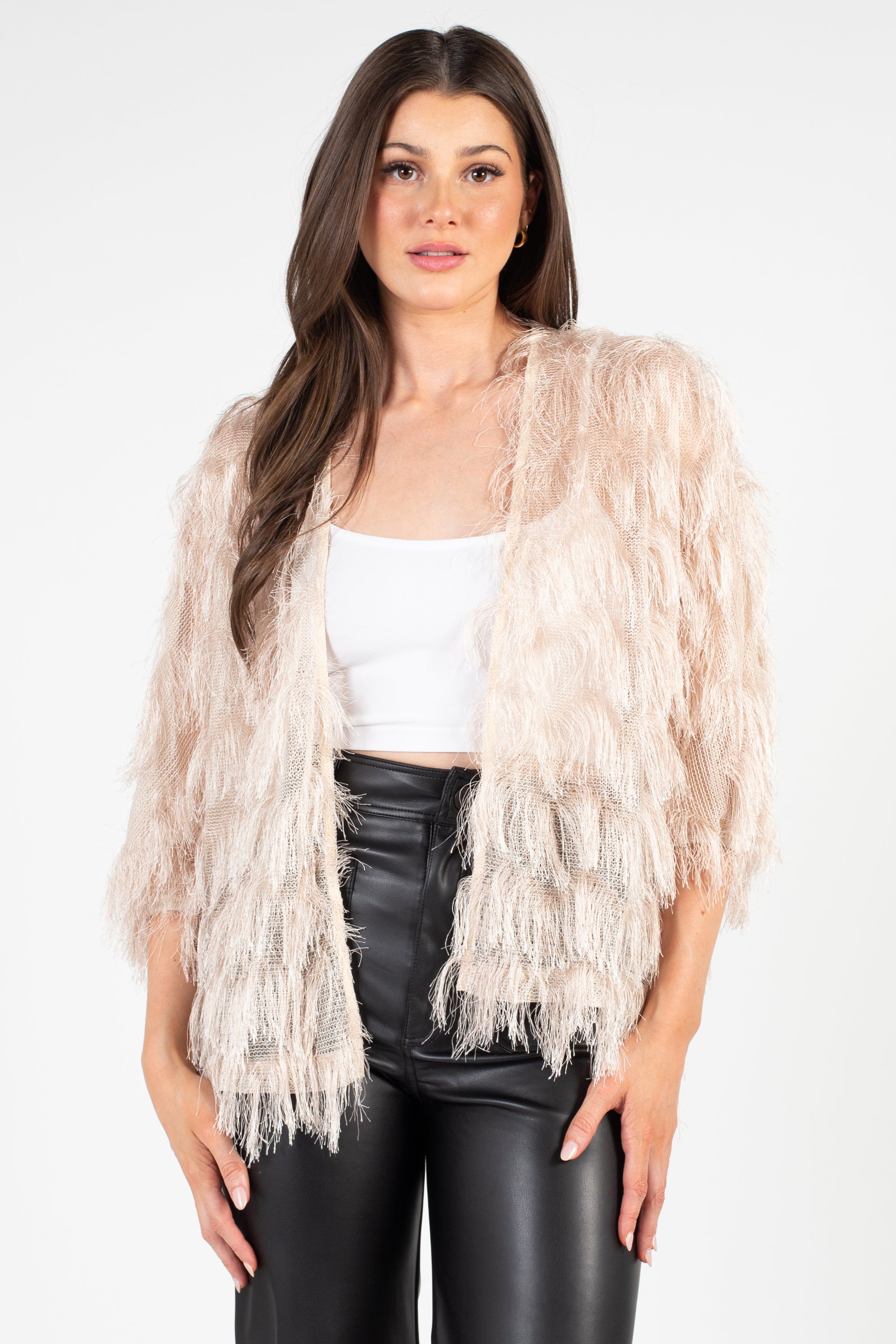 Haus Shaggy Open Jacket