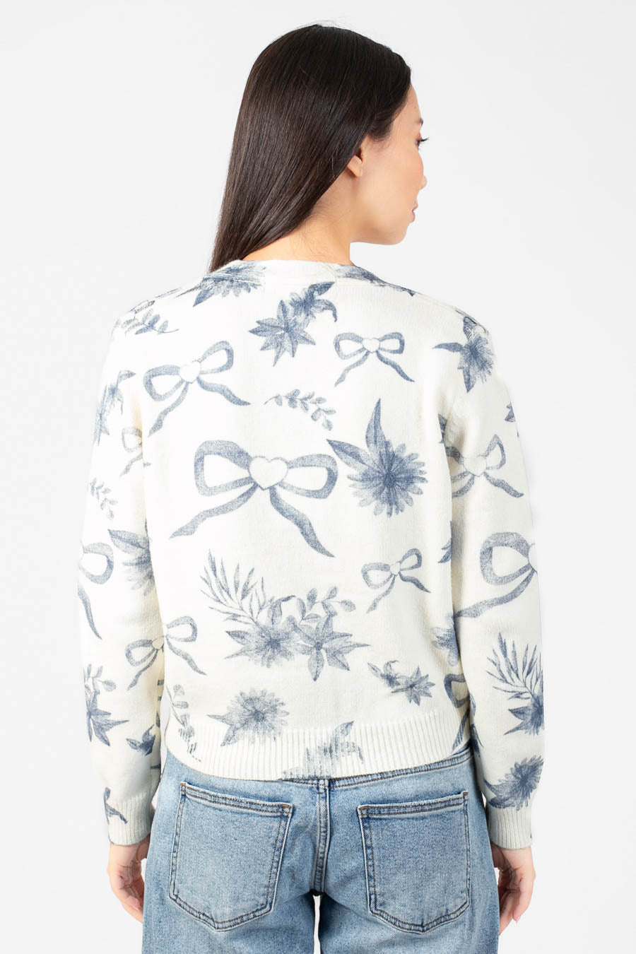Lyla + Luxe® Kailiebow Cardigan