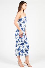 Alina Floral Bodycon Midi Dress