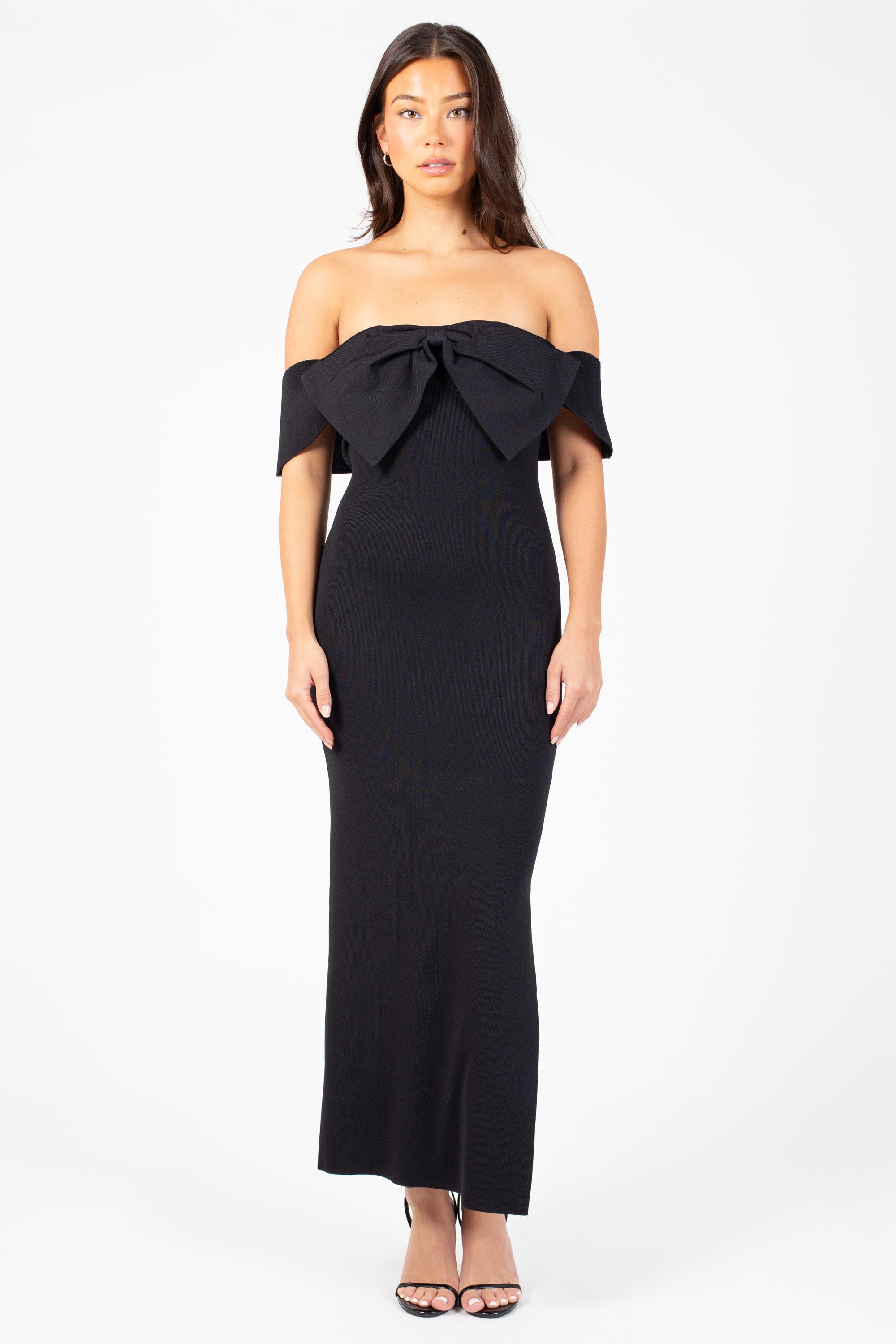 Xanthe Bow Detail Midi Dress
